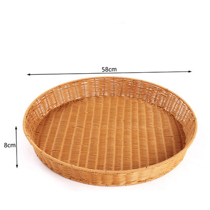 Handwoven Decorative Serving Tray Acalora