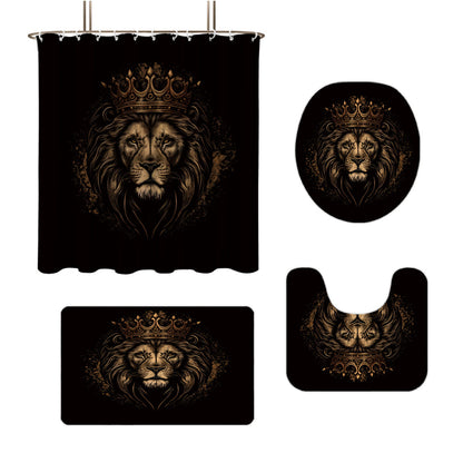 Digital Lion Themed Bathroom Set