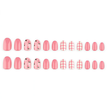 Artificial nails in fresh strawberry design Acalora