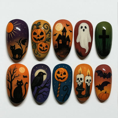 Halloween-Themed Press-On Nail Set Acalora 1788495816