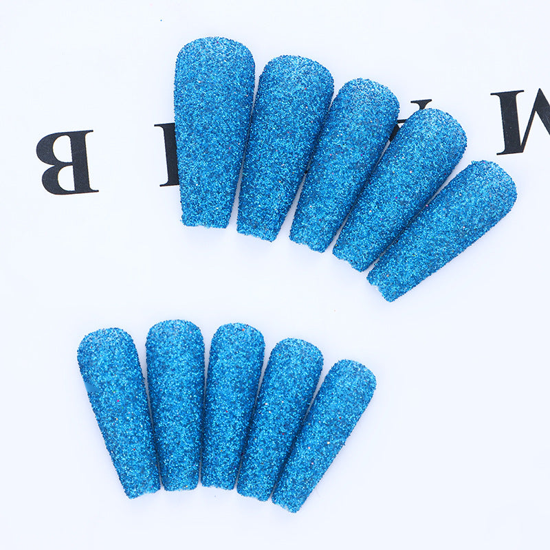 High-quality artificial nails with glitter effects Acalora