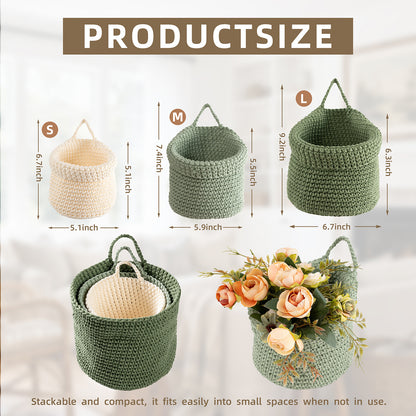 Decorative Macrame Storage Basket Acalora