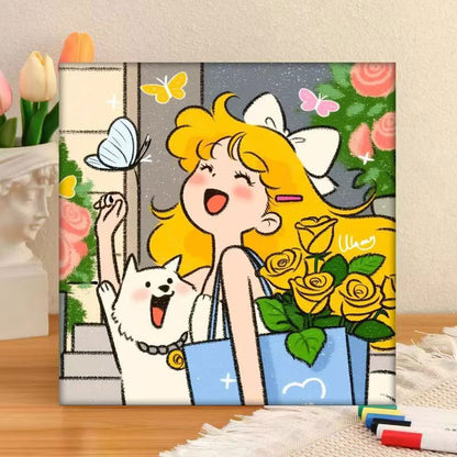 Whimsical Character Art Canvas Print