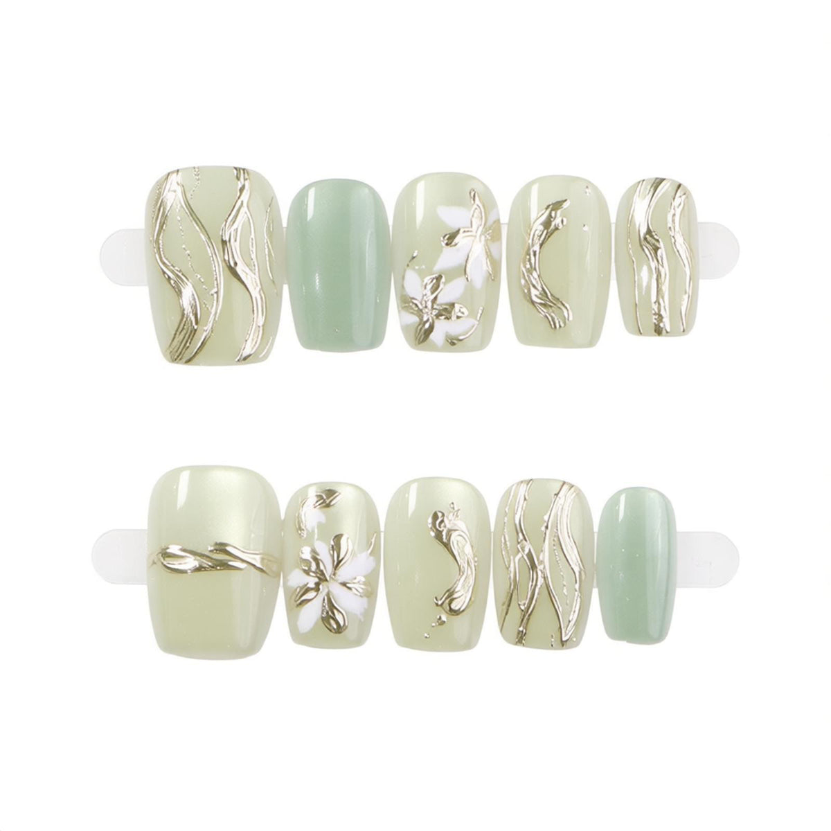 Elegant Decorative Press-On Nail Set Acalora