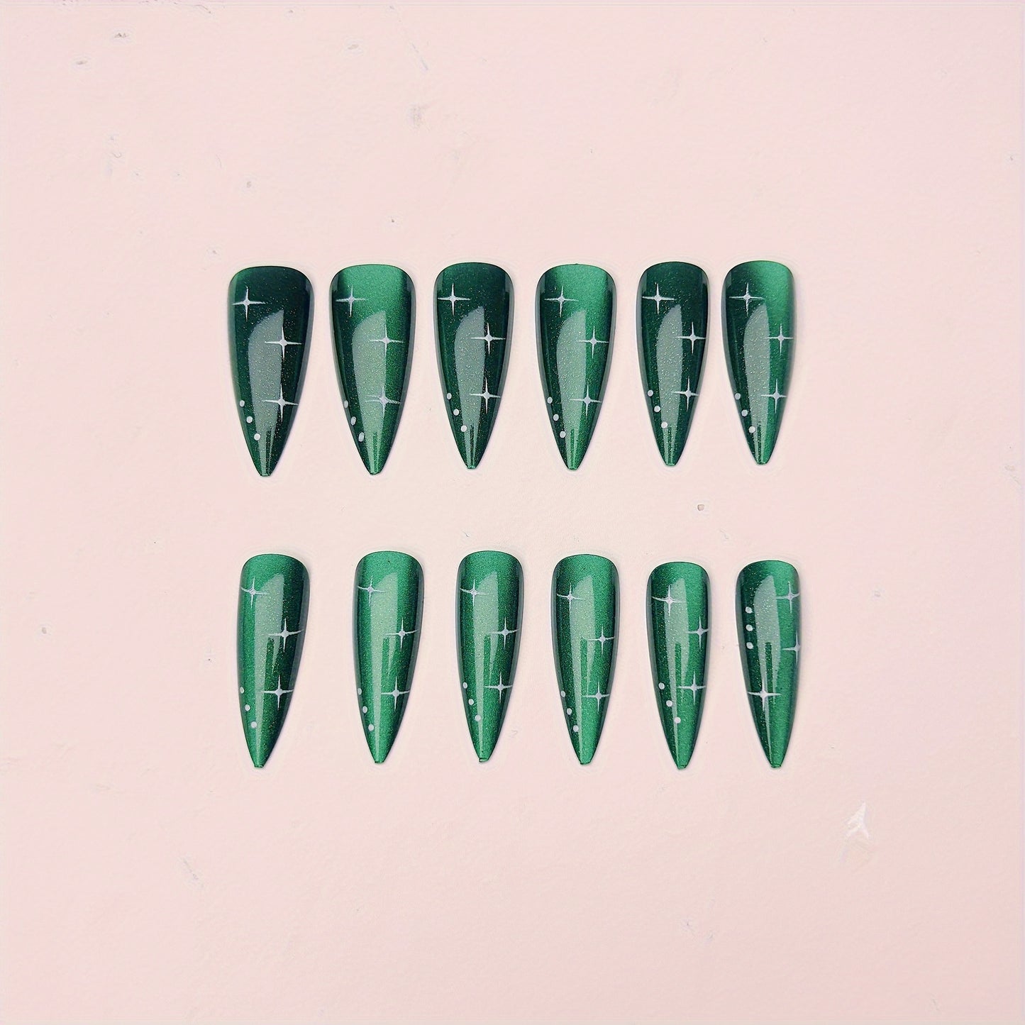 Glittering Starlit Nail Art Acalora