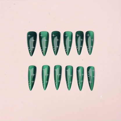 Glittering Starlit Nail Art Acalora