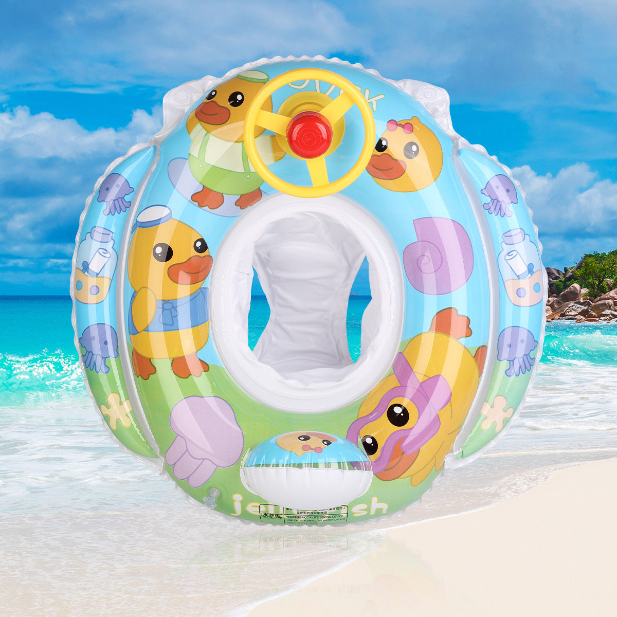 Women's Inflatable Swim Ring with Safety Control Karnz