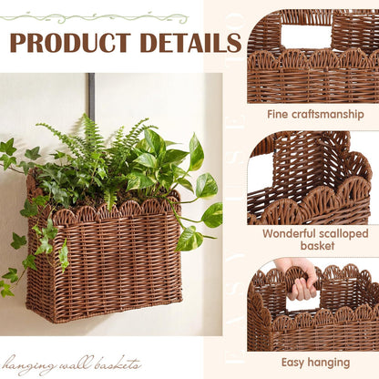 Handcrafted storage basket with curved edge Acalora