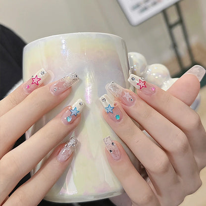 Festive Holiday Themed Press-On Nail Art Acalora