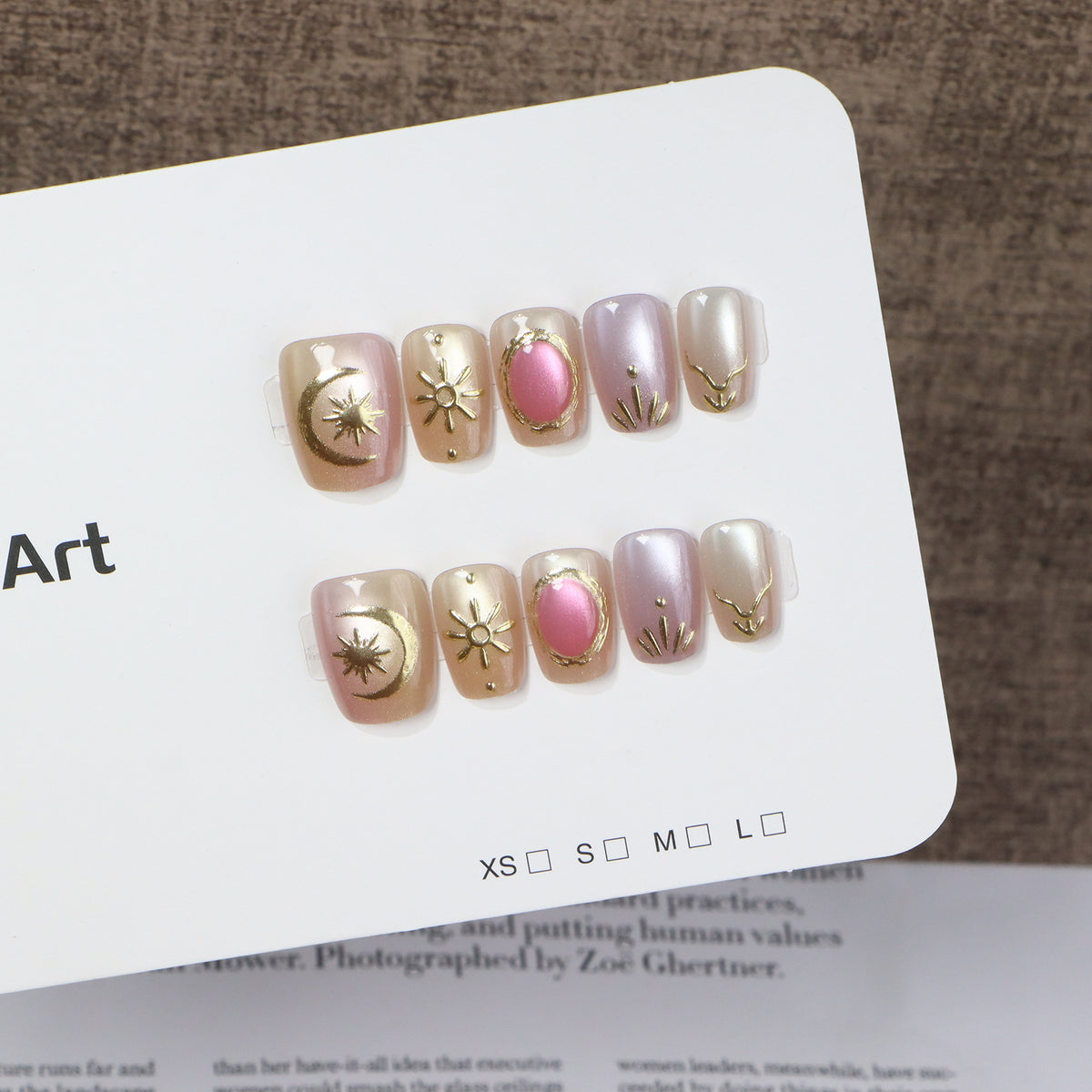 Decorative Nail Art with Gold Accents Acalora