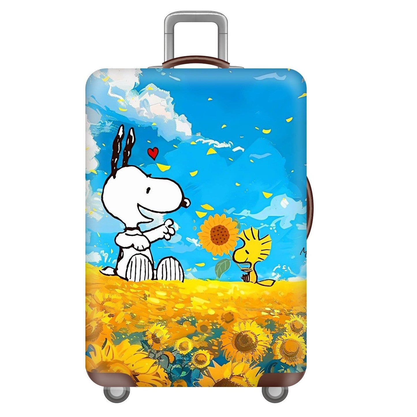 Unisex hard-shell travel suitcase with playful Snoopy motif Brehn
