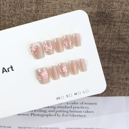 Floral Design Press-On Nail Set Acalora
