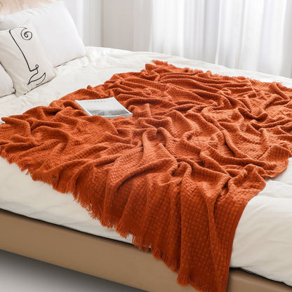 Textured Luxury Throw Blanket