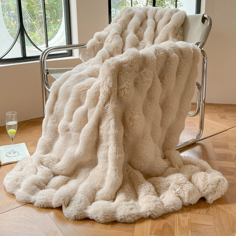 Luxurious Textured Soft Throw Blanket