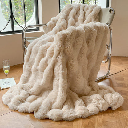 Luxurious Textured Soft Throw Blanket