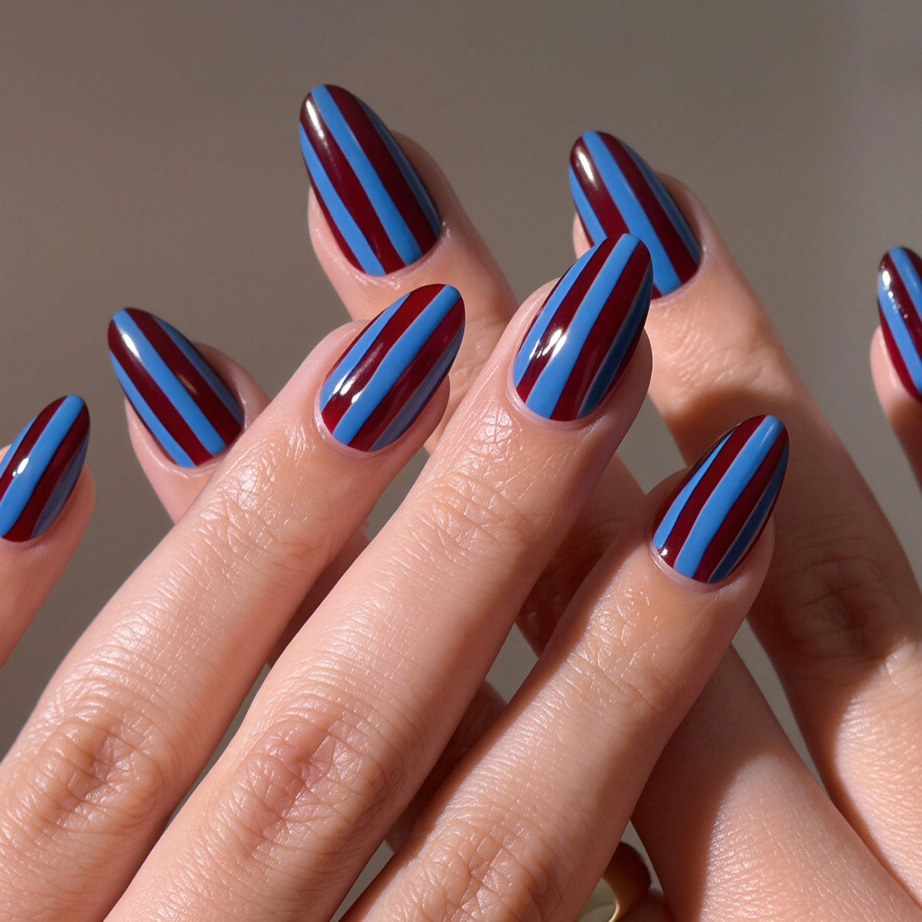 Stylish Striped Nail Wraps Acalora