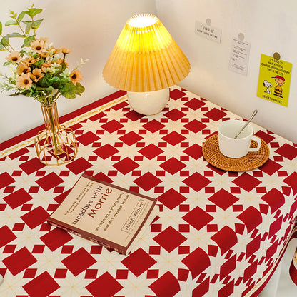 Checkered Pattern Dining Table Cloth