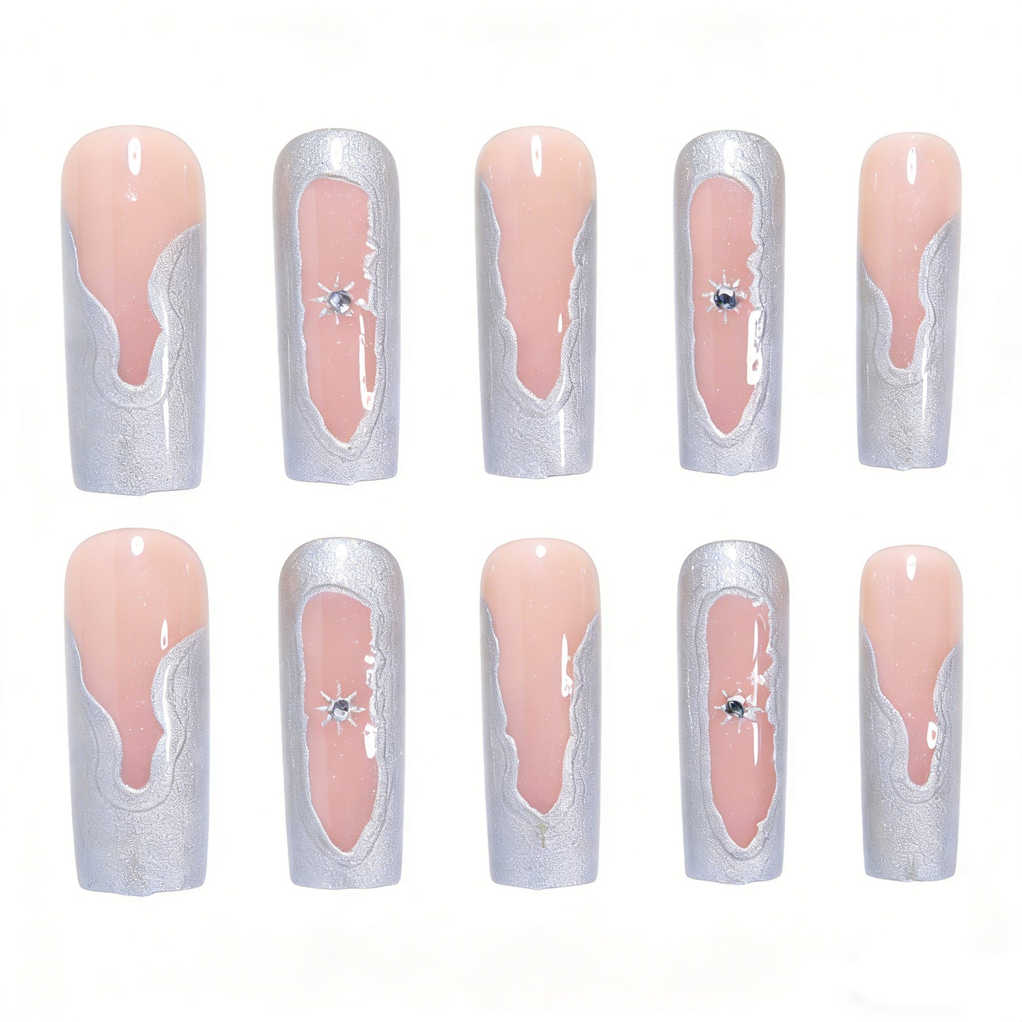 Artistic Press-On Nail Extensions Acalora
