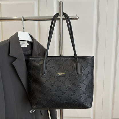 Floral Embossed Tote Bag Acalora