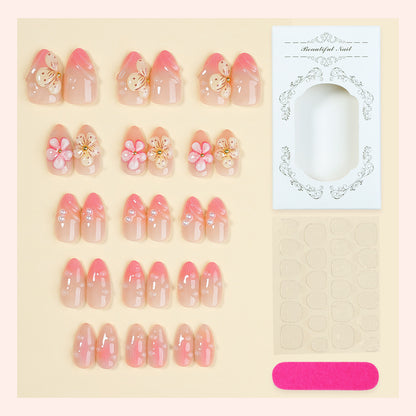 Floral Embellished Press-On Nails Acalora 1788495843