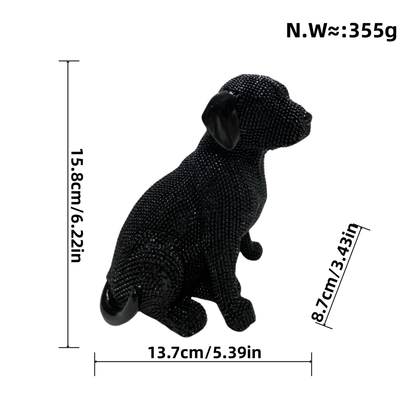 Decorative dog figure in modern design Acalora