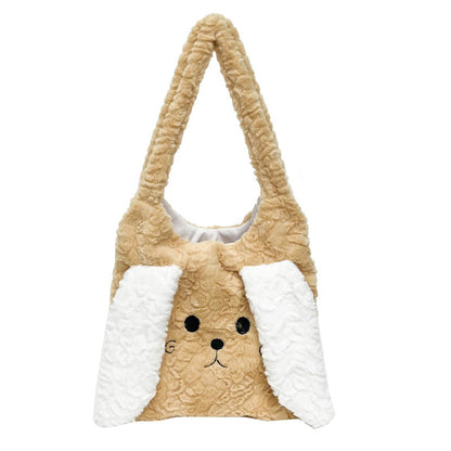 Cute Animal-Themed Plush Tote Bag Acalora
