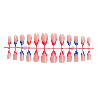 Press-On Nail Art Set with Elegant Gradient Design Acalora