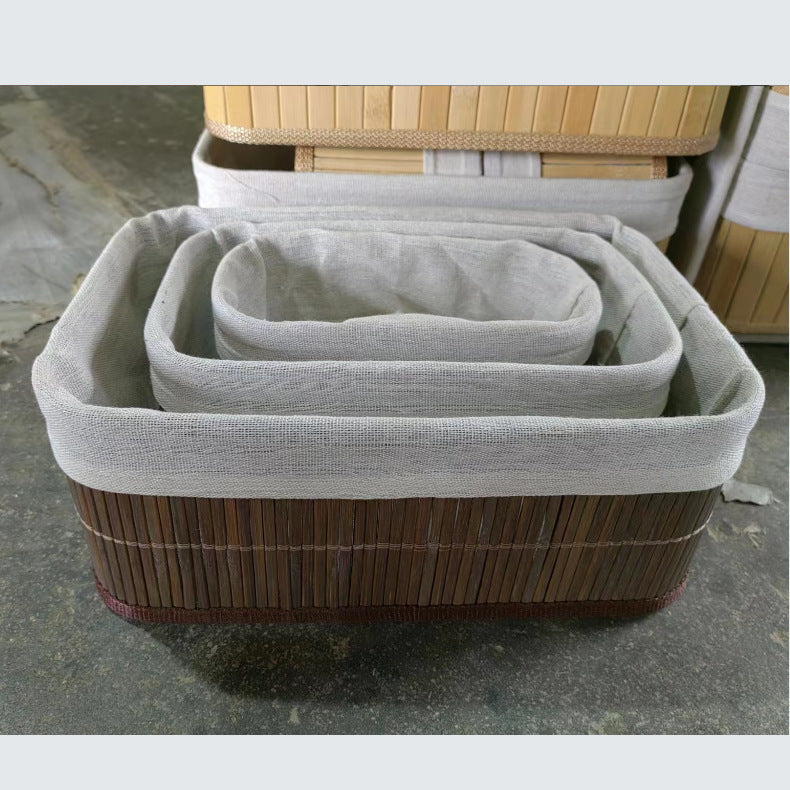 Elegant Storage Baskets Made of Natural Bamboo Acalora