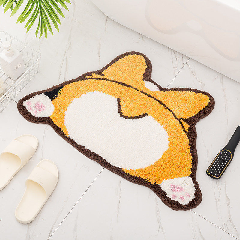 Cartoon Cat-Shaped Bath Mat