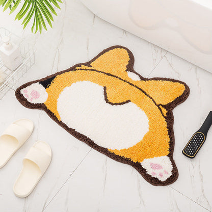 Cartoon Cat-Shaped Bath Mat