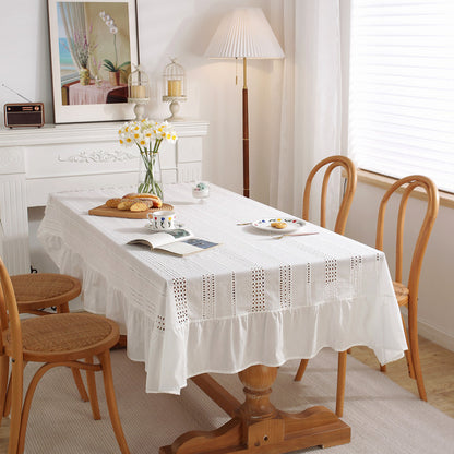 Textured Lace Tablecloth