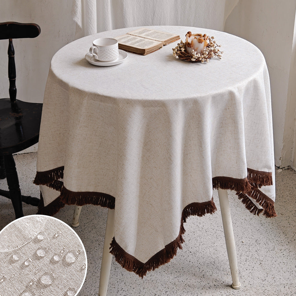 Decorative Fringe Tablecloth