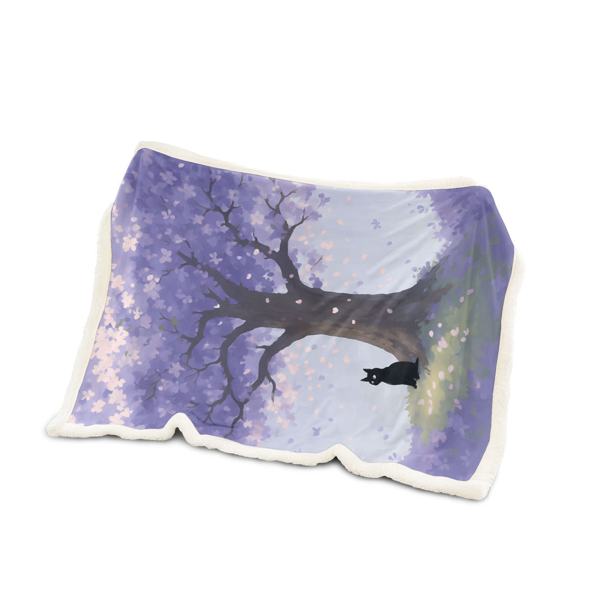 Unisex Fun Cartoon Cat Blanket