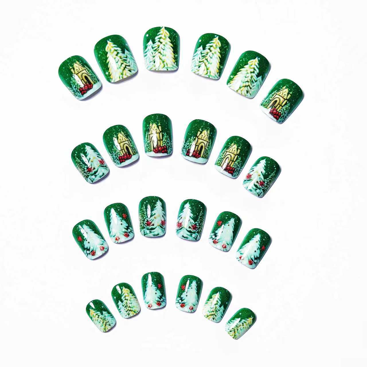Festive Winter Holiday Nail Art Acalora