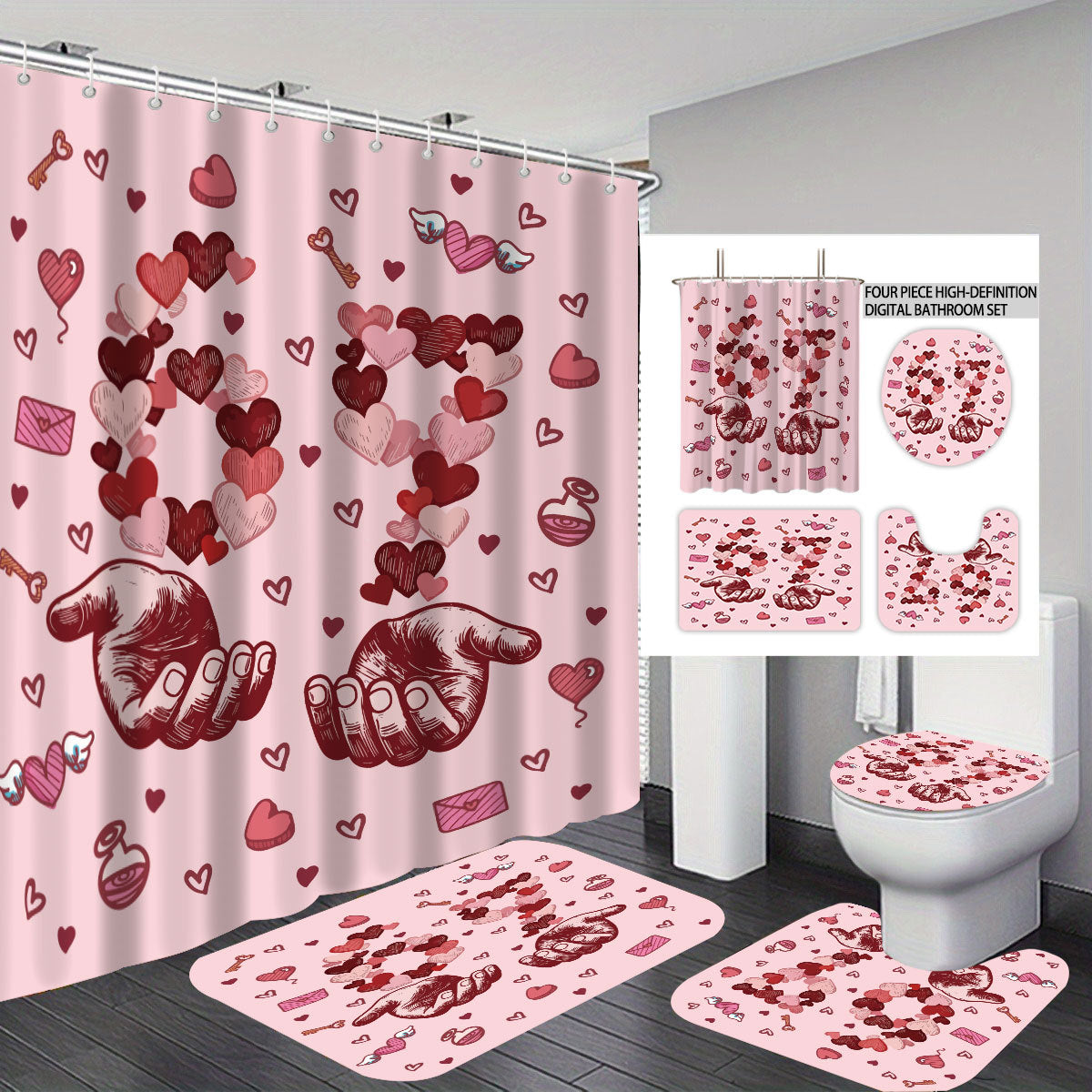 Colorful Dessert-Themed Bathroom Set