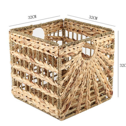 Rectangular Natural Fiber Storage Basket Acalora