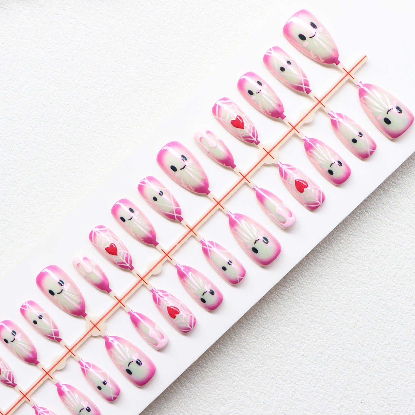 Whimsical Character Press-On Nail Art Set Acalora