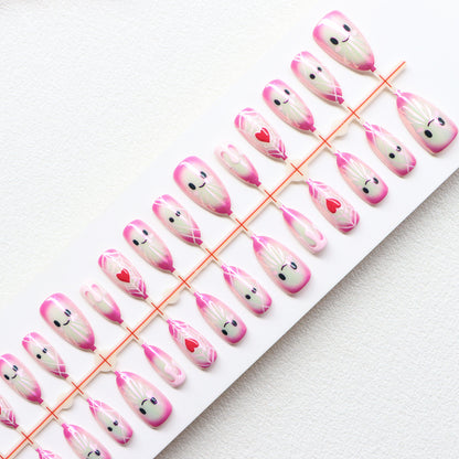 Whimsical Character Press-On Nail Art Set Acalora