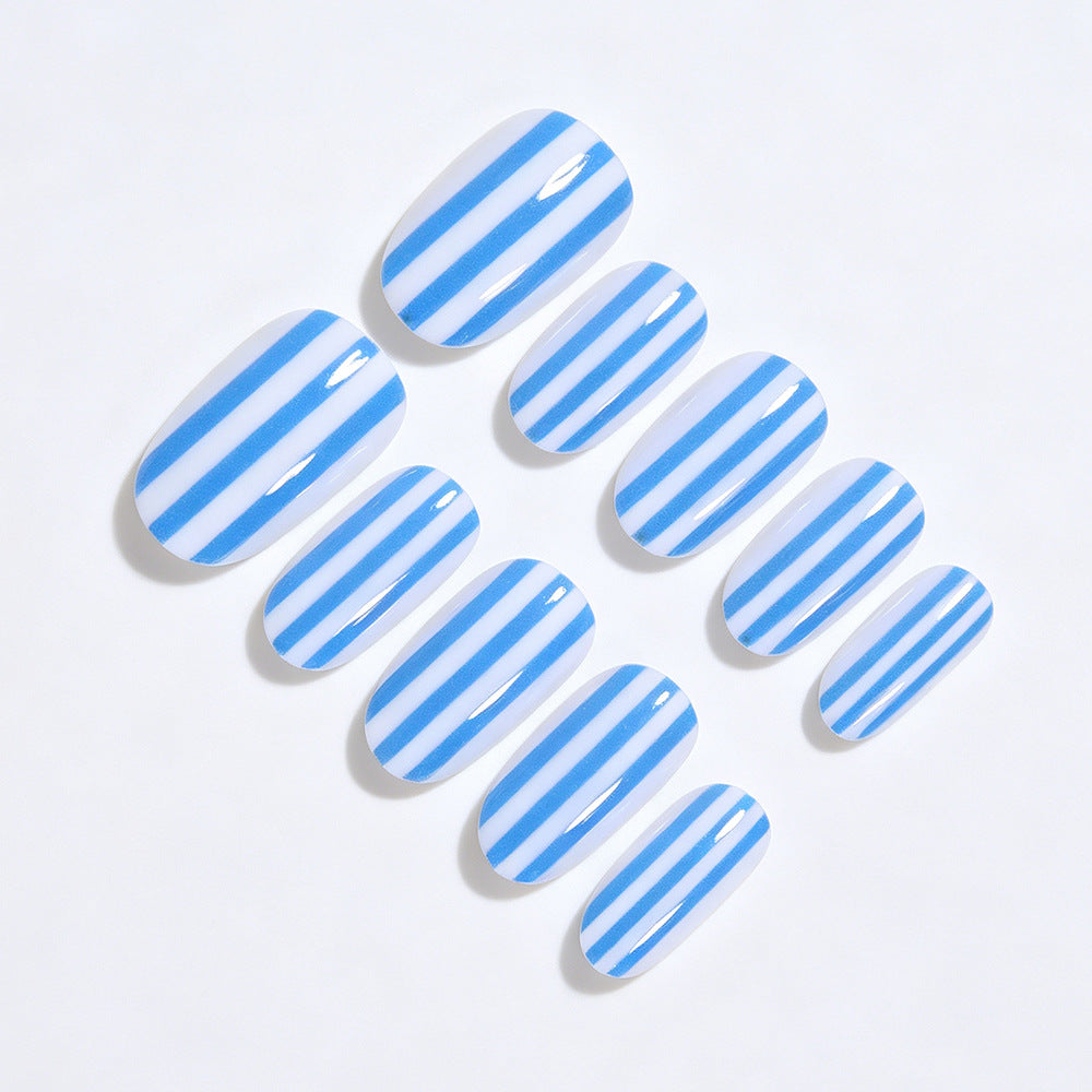 Stylish Striped Nail Art Tips Acalora
