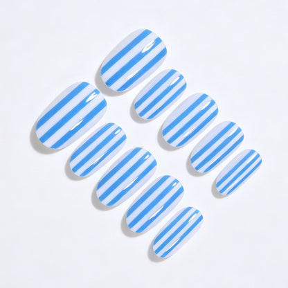 Stylish Striped Nail Art Tips Acalora