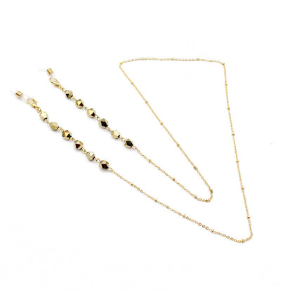 Crystal-Embellished Eyewear Chain Acalora