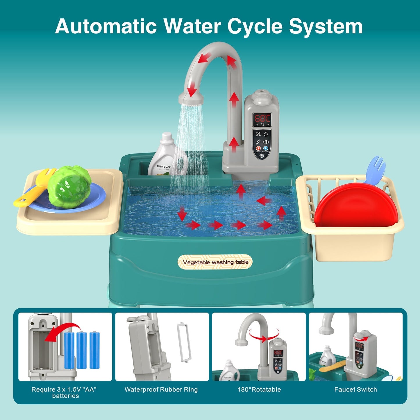 BowLift | WaterWonder - Play Kitchen with Magical Faucet