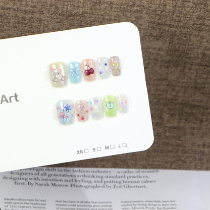 Creative Character-Themed Press-On Nail Art Set Acalora