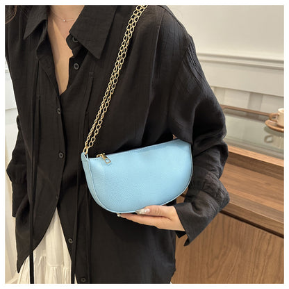 Minimalist Half-Moon Crossbody Bag Acalora