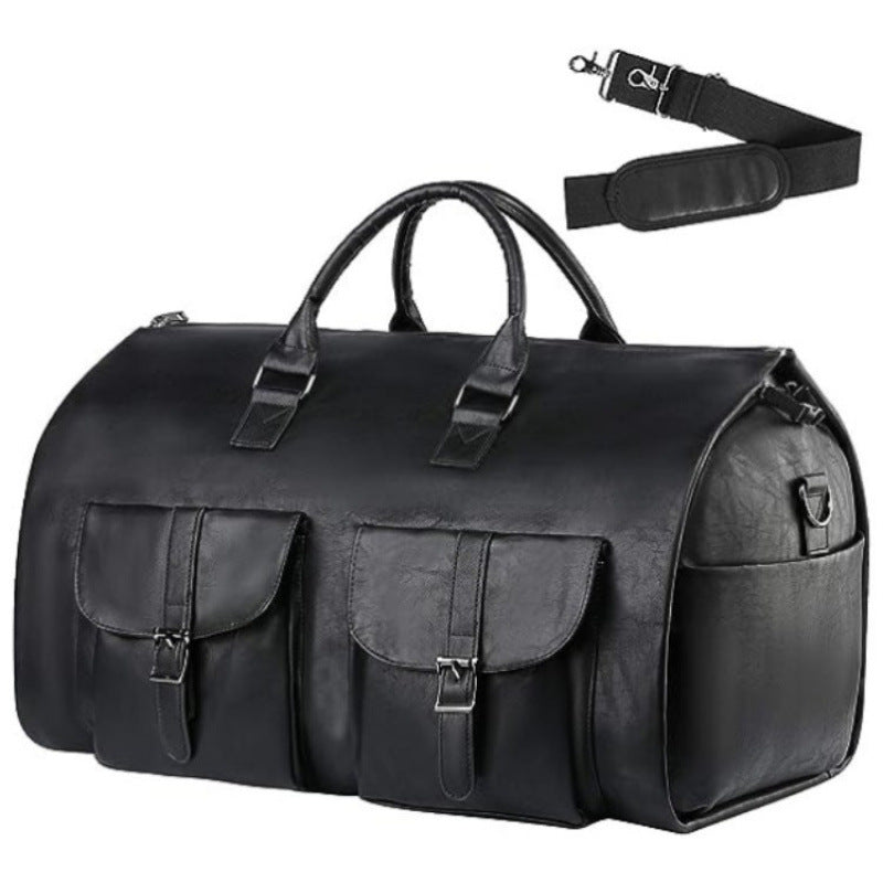 Premium Leather Weekender Duffle Bag Acalora