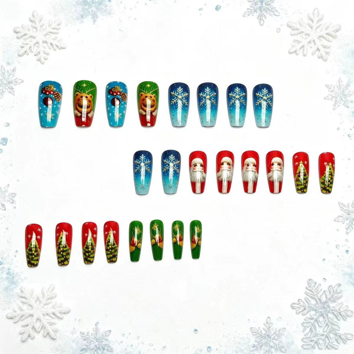 Festive Winter-Themed Nail Art Acalora 1788155576