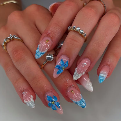 Artistic Shell Design Press-On Nails Acalora
