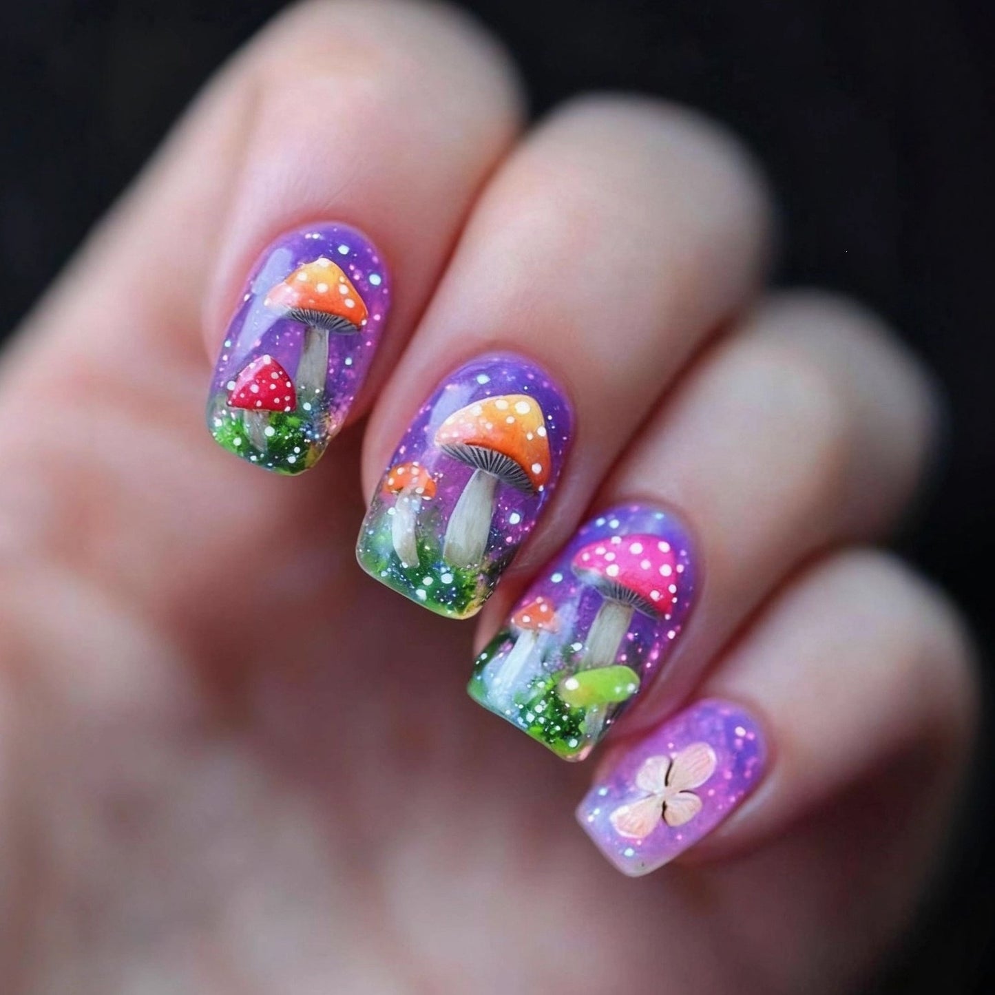 Artificial nails in elegant French tip design Acalora