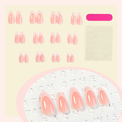 Elegant Press-On Nail Set with Natural Finish Acalora