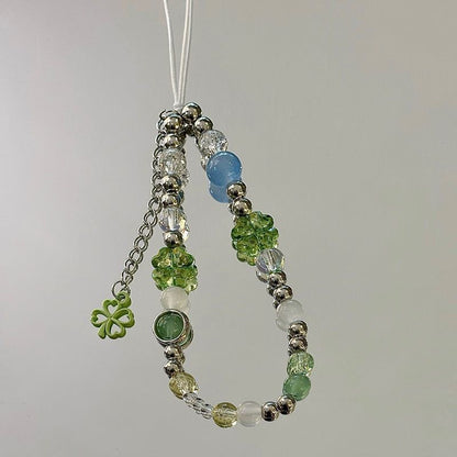 Decorative Beaded Mobile Phone Charm Acalora